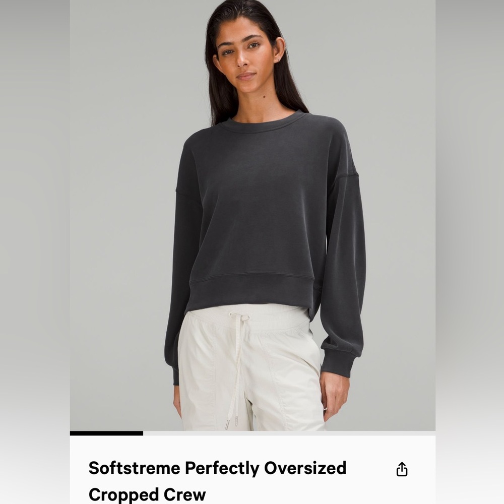 Lululemon Softstreme Perfectly Oversized Cropped Crew